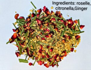 ROSELLE CITRONELLA GINGER TEA - 100g